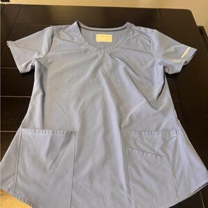 Skechers Women’s Ceil Blue V-Neck Short Sleeve Scrub top